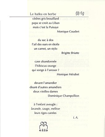 Le haiku a l'ecole