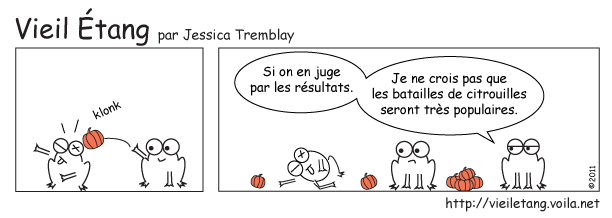 Bataille de citrouilles.